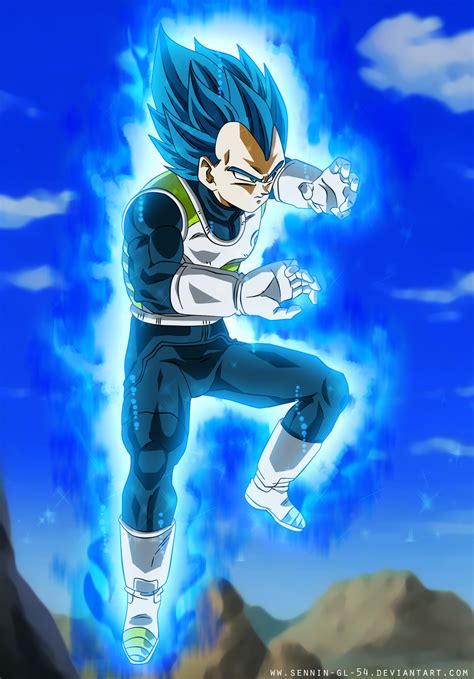 Training Vegeta Ultra Blue Dragon Ball Super By Sennin Gl 54 On