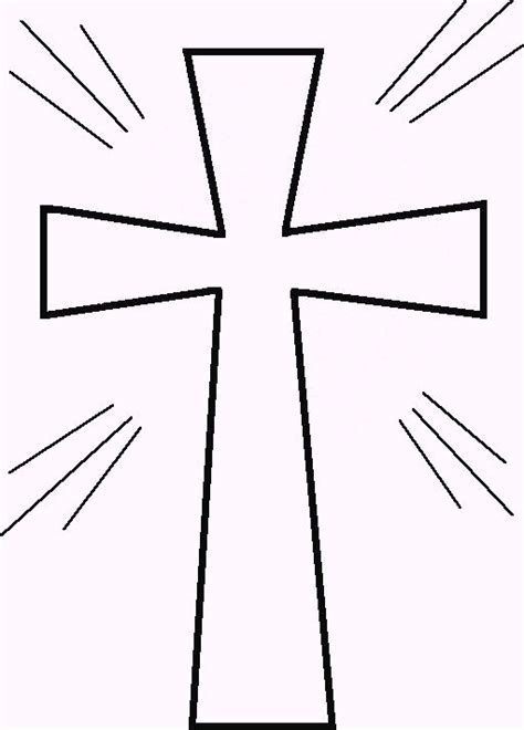 Christian Cross Template Printable Clipart Best