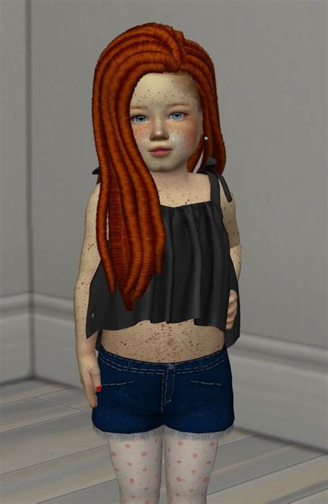 Anto Nine Hair Kids And Toddler Version By Thiago Mitchell Sims 4 Hair