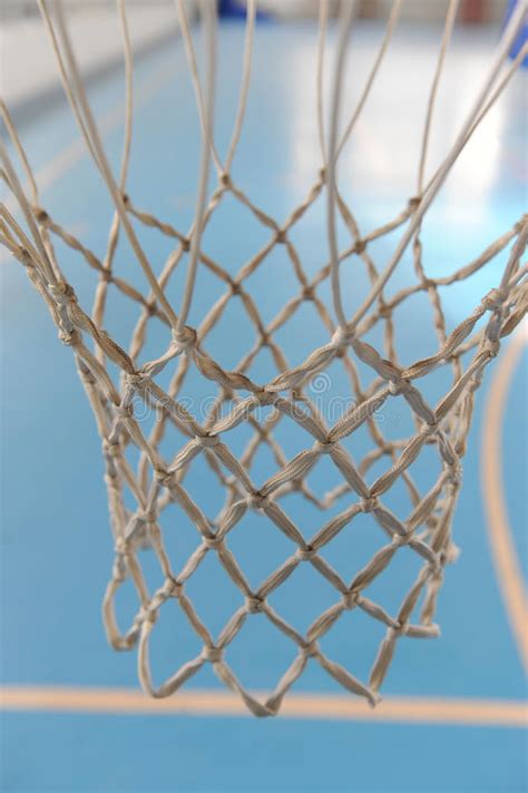 Basketball Hoop Stock Photo Image Of Netting Blue Metal 53723782