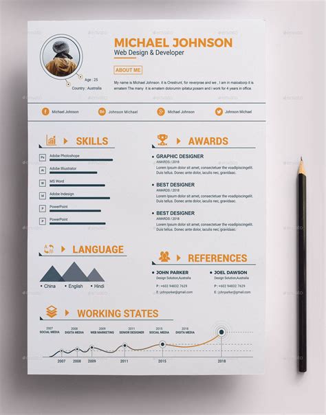 Resume Bundle #Resume, #Bundle | Graphic design resume, Resume design creative, Resume design