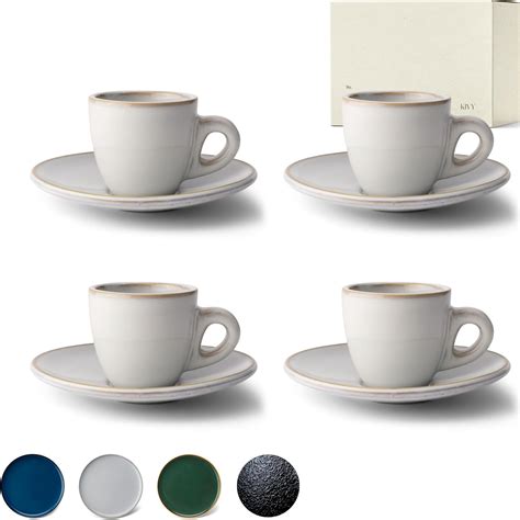 Kivy Oz Espresso Cups Set Of Italian Style Espresso Cups And