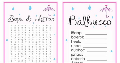 Juegos Para Baby Shower Crucigrama Con Respuestas Enlacedosmil Mas