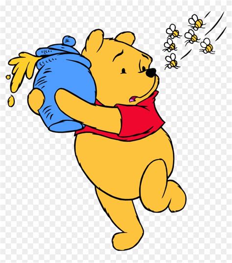 Winnie The Pooh Clipart Png Winnie The Pooh Honey Pot Bees Free