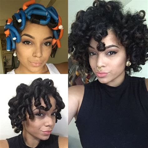 Use a toothbrush with styling gel to control the edges i.e., baby hair. Flexi Rod Set On Natural Hair feat Dr. Miracle's | Natural ...