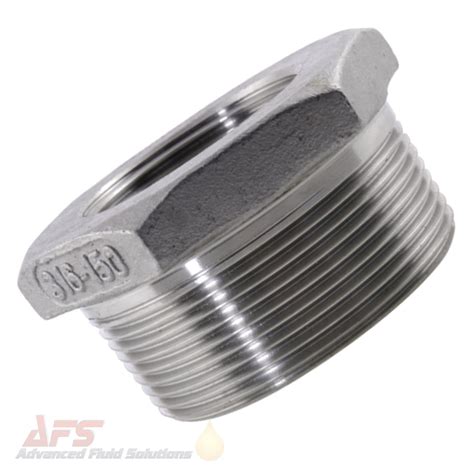 1 Bspt Male X 12 Bsp Female Reducing Bush Ss 316 Stainless Steel