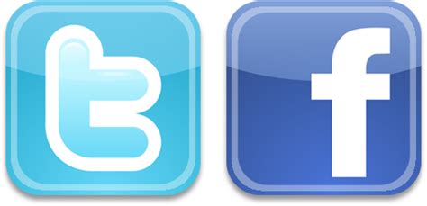 Facebook And Twitter Icons Png Facebook And Twitter Icons