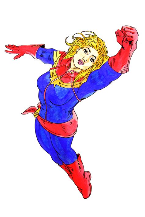 077 Miss Marvel Carol Danvers By Shkvivi On Deviantart