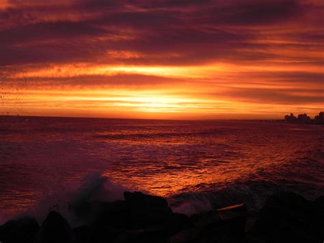Ocaso En Alta Mar Imagen And Foto Cielo Y Universo Violeta Naturaleza
