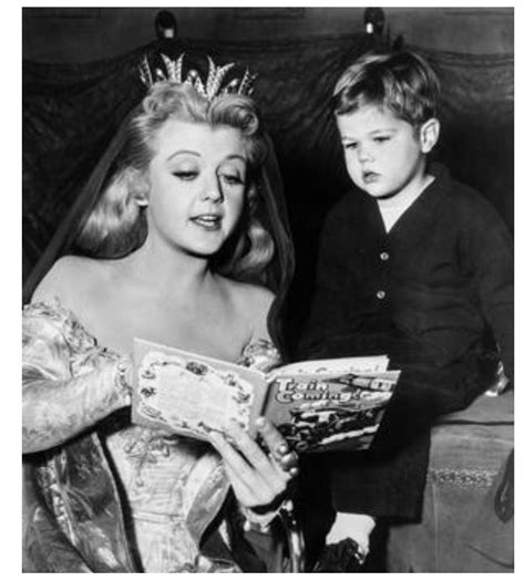 Angela Lansbury And Her Son Anthony On The Set Of Her 1955 Film The