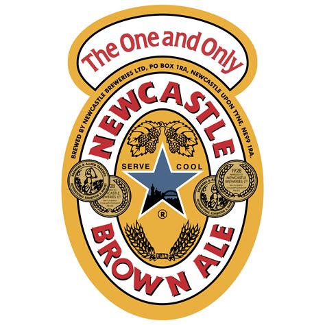 La newcastle brown ale è tradizionalmente venduta in gran bretagna in bottiglie da 1 pinta imperiale (568 ml; Newcastle Brown Ale - Logos Download