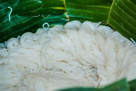 Fermented Rice Flour Noodles Vermicelli Stock Image Image Of Culture