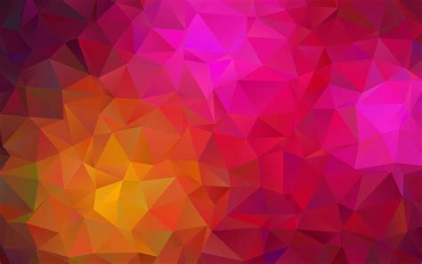 Download Wallpapers Multicolored Bright Abstraction Triangles