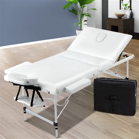 Zenses 70cm Wide Portable Aluminium Massage Table 3 Fold Treatment Bea Oz Discount Store