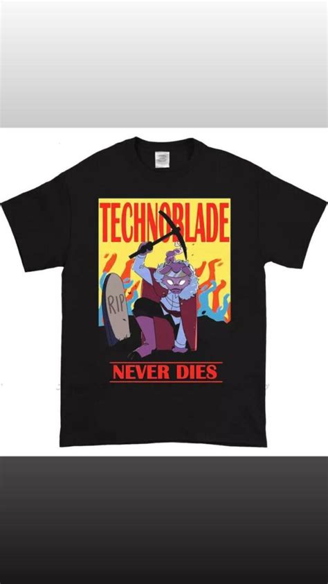 Technoblades Never Dies Graphic T Shirt Technoblade Merch