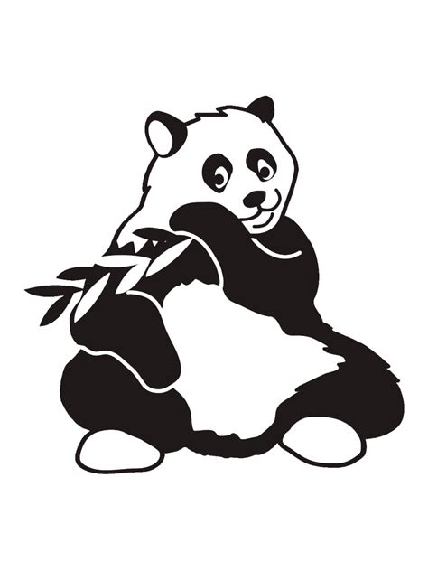 Cute Panda Stencil