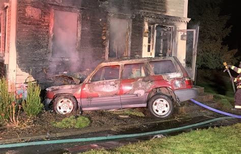 Update Car Home Catch Fire After Overnight Crash In Southborough