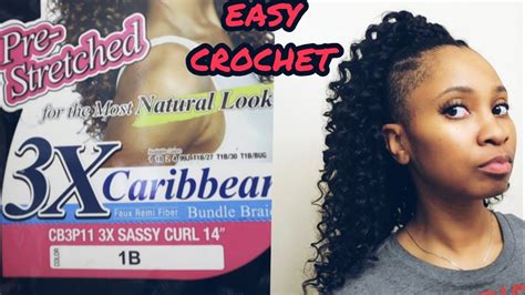 Mane Concept Afri Caribbean Sassy Curl Crochet Hair Inches Install And Review Youtube