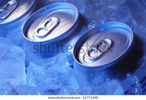 Can Beer Blue Ice Stock Photo Edit Now 16711648