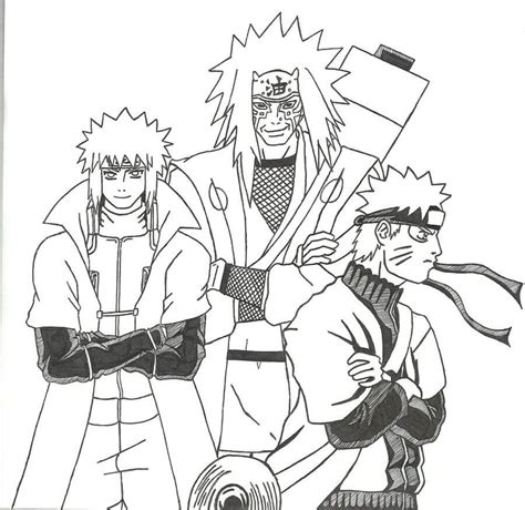 Jiraiya Minato Y Naruto Para Colorear Imprimir E Dibujar Porn Sex