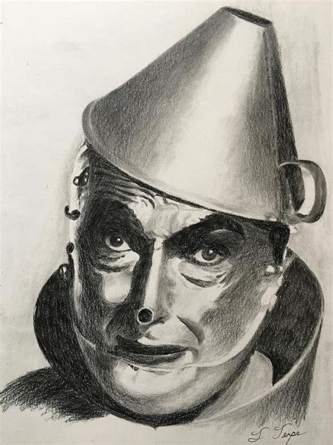 Wizard Of Oz Tin Man Drawing By Frederick Terpe Fine Art America