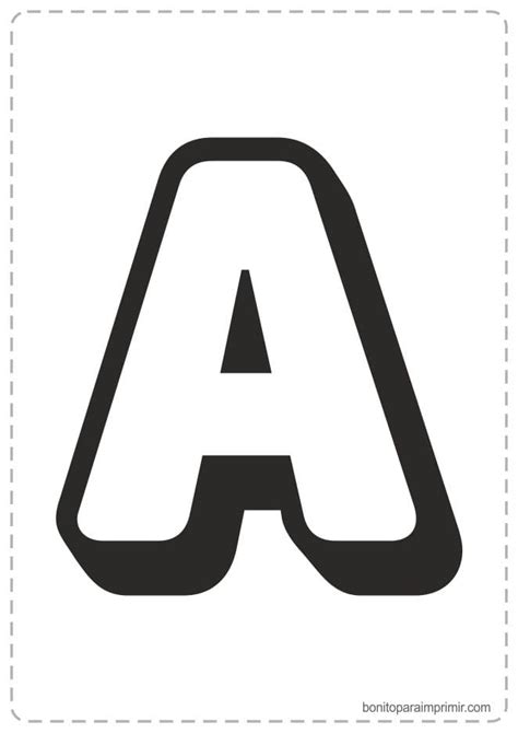 ¿buscas moldes de letras mayúsculas para imprimir y recortar? Letras A para imprimir📒 【PDF para colorear y aprender】