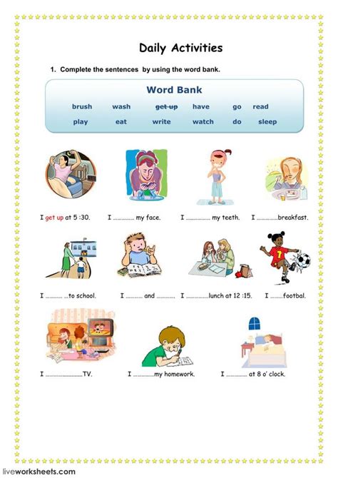 Daily Routines Interactive And Downloadable Worksheet You Can Do The