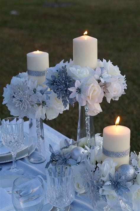 Ideas for winter wonderland dance theme decorations. Elegant Dollar Tree Wedding Centerpiece Perfect For A ...
