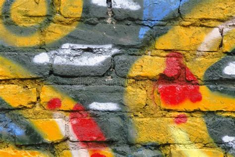 Graffiti On A Bricks Wall Stock Image Image Of Background 2899275