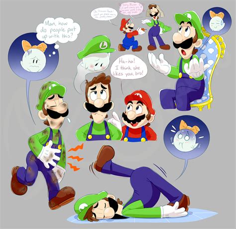 Mario And Luigi Boo Doods By Earthgwee On Deviantart