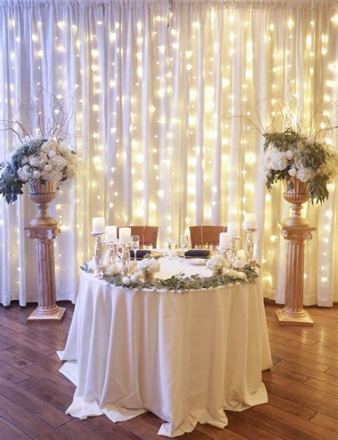 Say I Do To Details Sweetheart Table Twinkle Lights Bride Groom Table