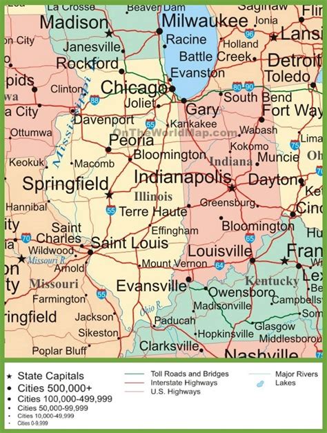 Map Of Illinois And Indiana