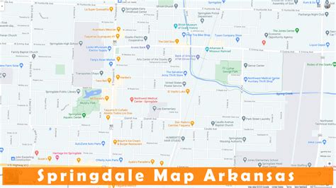 Springdale Arkansas Map