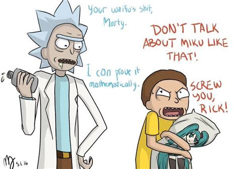 Rick And Morty And Hatsune Miku By Wickedsushi Rick And Morty Know Your