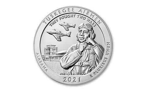 2021 America The Beautiful Quarter 5 Oz Silver Tuskegee Airmen National