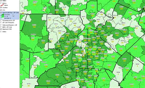 Map Of Atlanta Area Zip Codes