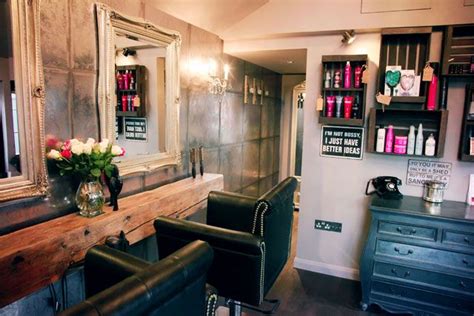 Hair News Network The Shed Hair And Beauty Interiors Inspiration Home Hair Salons Hair Salon
