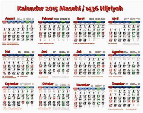 Download Kalender Hijriah Masehi Jawa Lengkap Dengan Hari Libur