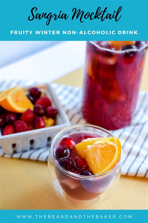 Incredible Non Alcoholic Sangria Mocktail Recipe Recipe Mocktail Recipe Cranberry Sangria