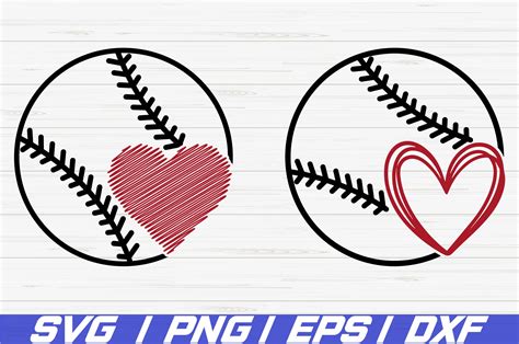 Baseball SVG / Heart SVG / Baseball Heart SVG / Cricut