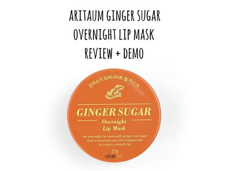 Aritaum Ginger Sugar Overnight Lip Mask Review Demo Christinahello