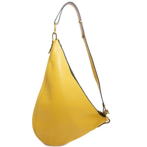 To ship orders to your current location please switch website region. Labellov Delvaux Yellow Saddle Bag Buy and Sell Authentic ...