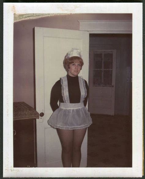 Vintage Color Polaroid Photo Of Woman Dressed As French Maid Etsy Photos Of Women Vintage