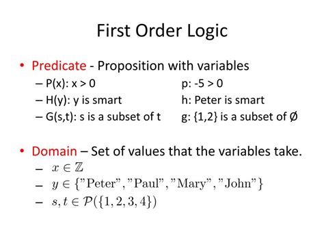 Ppt Csci2110 Discrete Mathematics Tutorial 9 First Order Logic