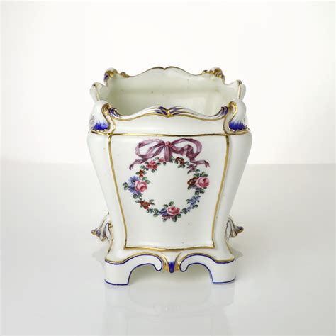 A Soft Paste Sèvres Porcelain Flower Vase 1766 Adrian Sassoon