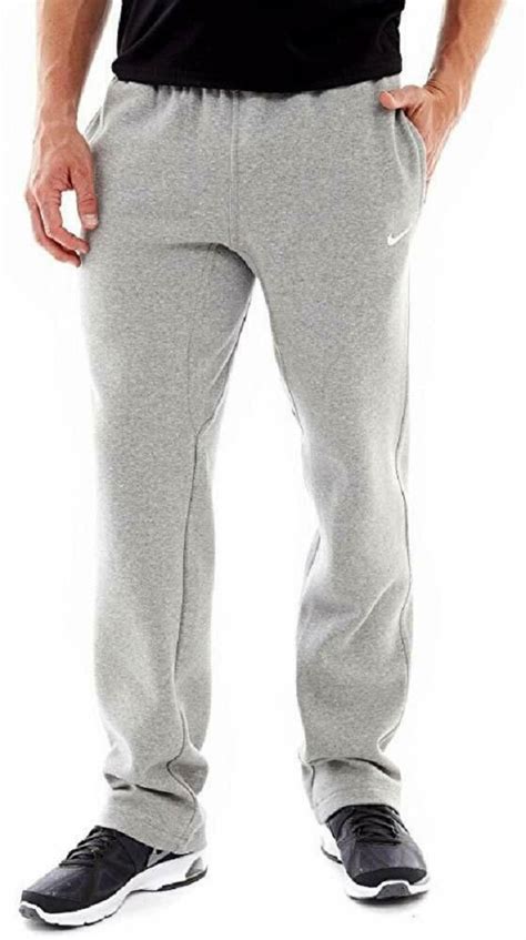 Nike Mens Sportswear Open Hem Club Sweatpants Pants Gray S 826424 063