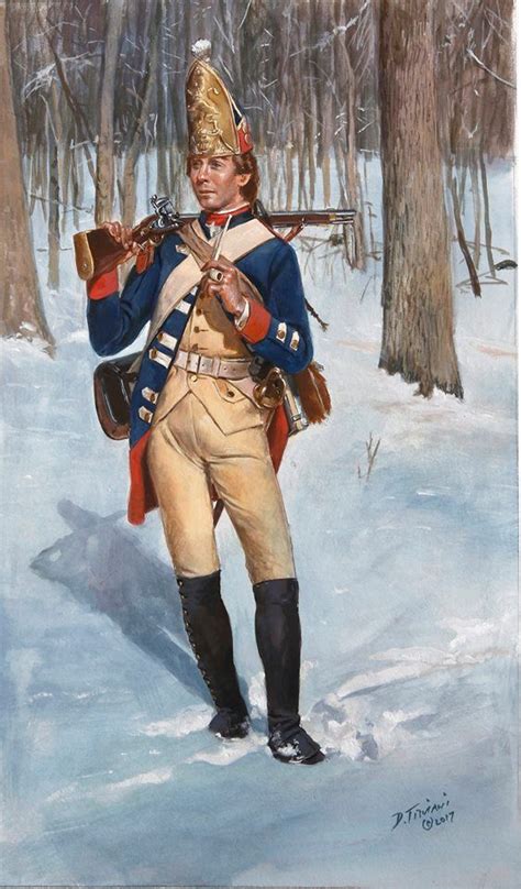 A Grenadier Of The Hessian Rall Regiment As He Would Have Appeared In