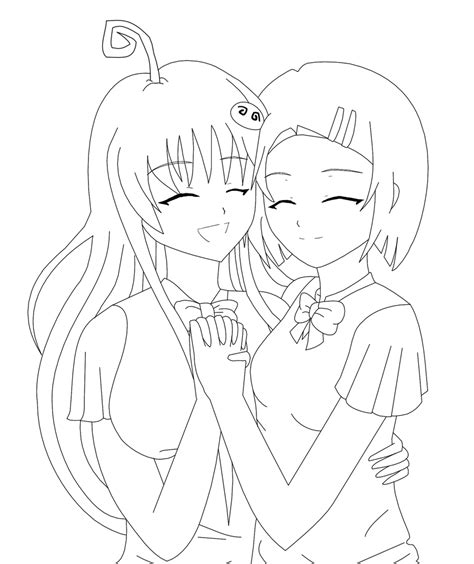Tlr Best Friends Lineart By Dianga 12 On Deviantart