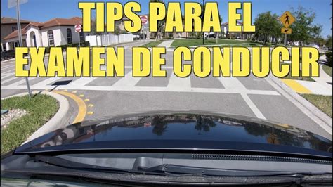 Tips Para Pasar El Examen Practico De Conducir En EspaÑol Youtube