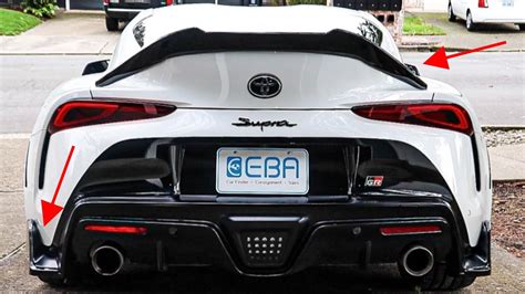 The Best Spoiler For A Toyota Supra Spoiler And Diffuser Install Youtube